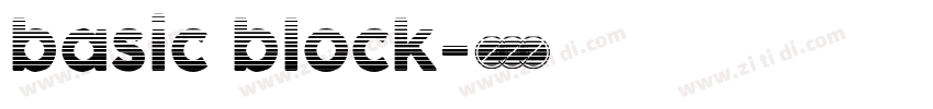 basic block字体转换